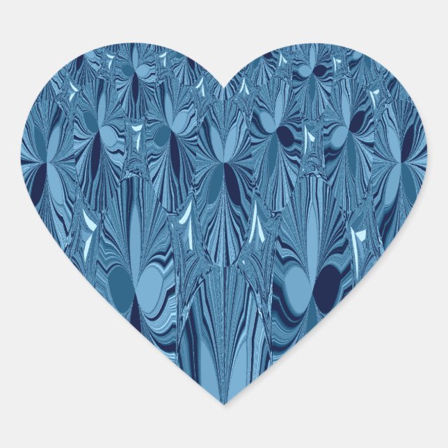 Sticker Cœur Blend of Blue (Devant)