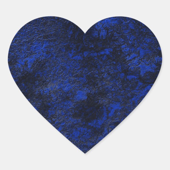 Sticker Cœur Bleu cobalt (Devant)
