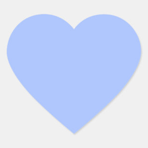 Sticker Cœur Bleu pastel (couleur uni)