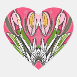 Sticker Cœur Blooms