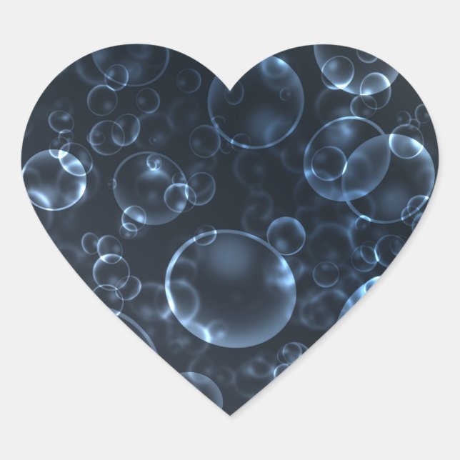 Sticker Cœur Blue lenses (Devant)