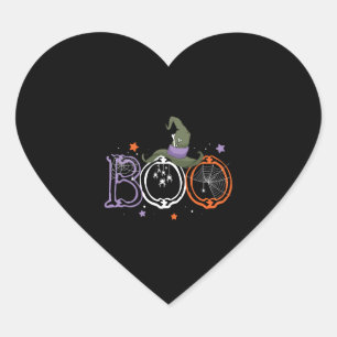 Sticker Cœur Boo Spiders sorcier Casquette Halloween Costume Co