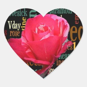 Sticker Cœur Bouquet d'amour : Une expression sincère