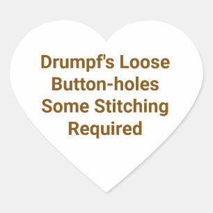 Sticker Cœur Boutonnières décousues de Drump Hankamer Artjunkha