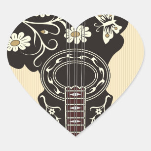 Sticker Cœur Bouzouki