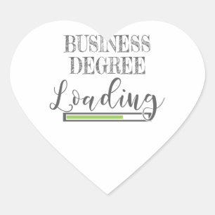 Sticker Cœur Business School Student Cadeau Business Degré Load