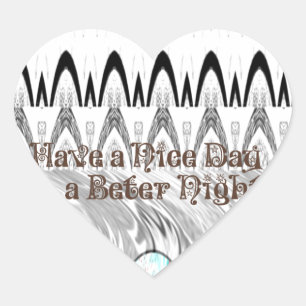 Sticker Cœur Cadeau de Fête de Fiançailles Impression d'Art