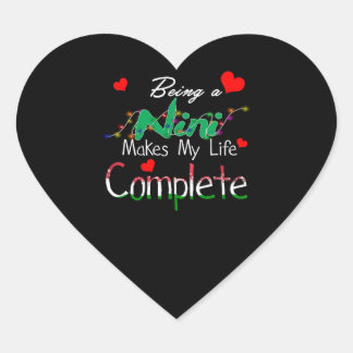 Sticker Cœur Cadeau Mimi | Être Un NiNi Rend Ma Vie Complète