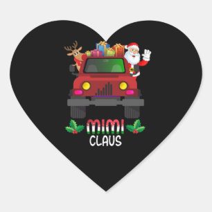Sticker Cœur Cadeau Mimi   Mimi Père Noël Mimi