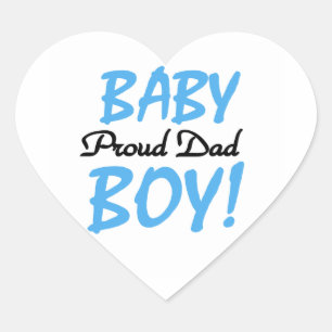 Sticker Cœur Cadeaux fiers de bébé de papa
