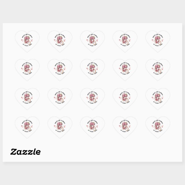 Sticker Cœur Calcomanía, Forma Corazón con frase motivacional  (Feuille)