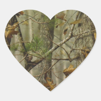 Sticker Cœur Camouflage classique