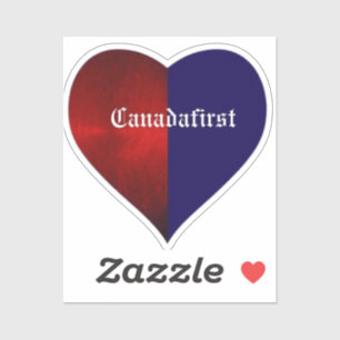 STICKER COEUR CANADAFIRME