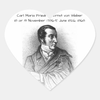 Sticker Cœur Carl Maria Friedrich Ernst von Weber 1868