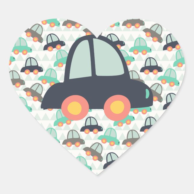 Sticker Cœur Cars et More (Devant)