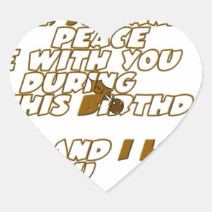 Sticker Cœur Carte d'anniversaire pour un ami chrétien