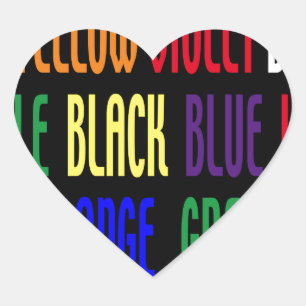 Sticker Cœur Ce qui est ma couleur