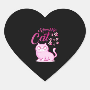 Sticker Cœur Chat Munchkin