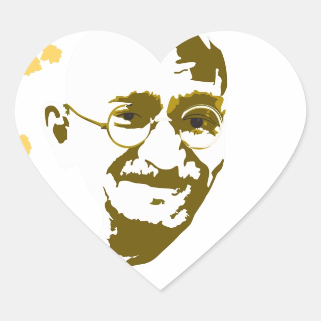 Sticker Cœur Chefs par la Paix (Devant)