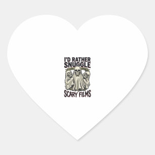 Sticker Cœur Chemise Câlin Horreur Nuit de Film de Crâne Fantôm