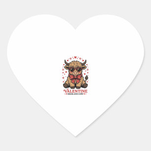 Sticker Cœur Chemise de gravure vintage mignonne de la Saint-Va