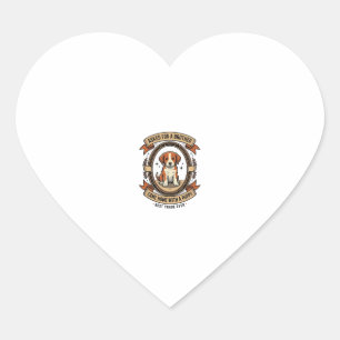 Sticker Cœur Chemise drôle de chiot demandé pour frère a obtenu