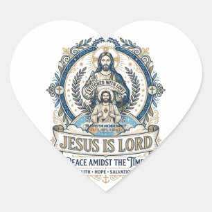 Sticker Cœur Chemise vintage Christianisme Eschatologie Prophét