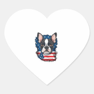 Sticker Cœur Chien Chien Chien Chien Chien Chien Chiot Américai