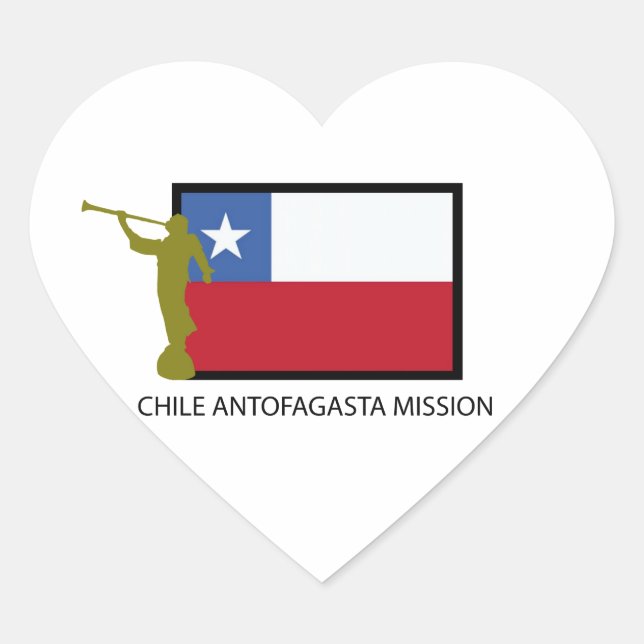 Sticker Cœur Chili Mission Antofagasta LDS CTR (Devant)