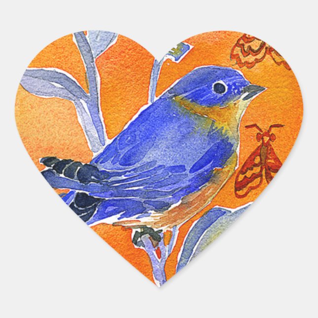 Sticker Cœur 'Chirp' (Devant)