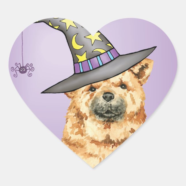 Sticker Cœur Chow Witch (Devant)