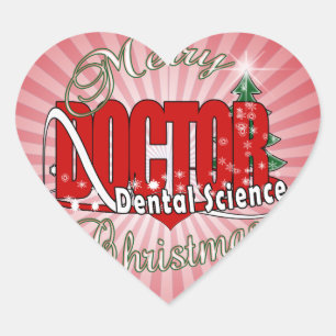 Sticker Cœur CHRISTMAS Dental Science