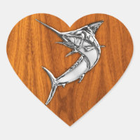 Chrome Marlin sur bois de teck