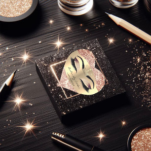 Sticker Cœur Cierra Parties scintillant Rose Gold Lash Crown He