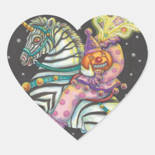 STICKER CŒUR CIRCUS DE COURBURE EN COURBURE, BÂTIMENTS DE L'UNI