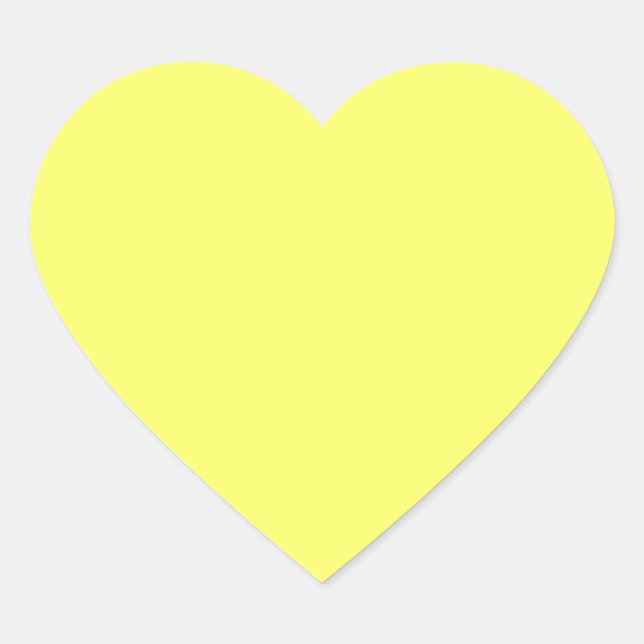 Sticker Cœur Citron laser (couleur solide) (Devant)