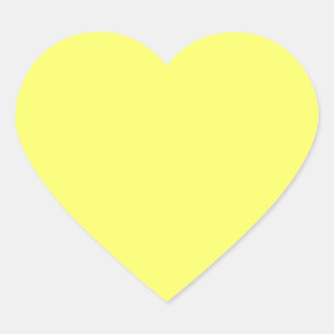 Sticker Cœur Citron laser (couleur solide)