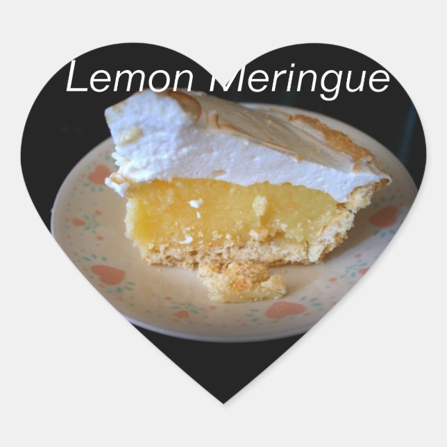 Sticker Cœur Citron meringue (Devant)