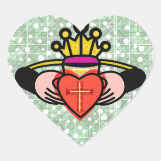Sticker Cœur Claddagh.
