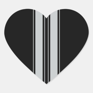 Sticker Cœur Cliquez sur Personnaliser pour modifier Gris en co