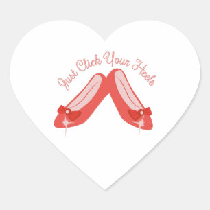 Sticker Cœur Cliquez sur vos talons