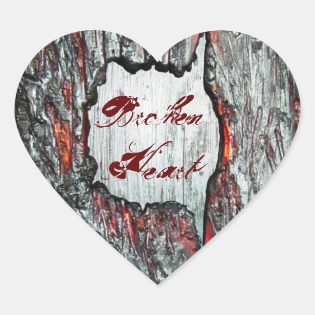 Sticker Cœur Coeur brisé (Devant)