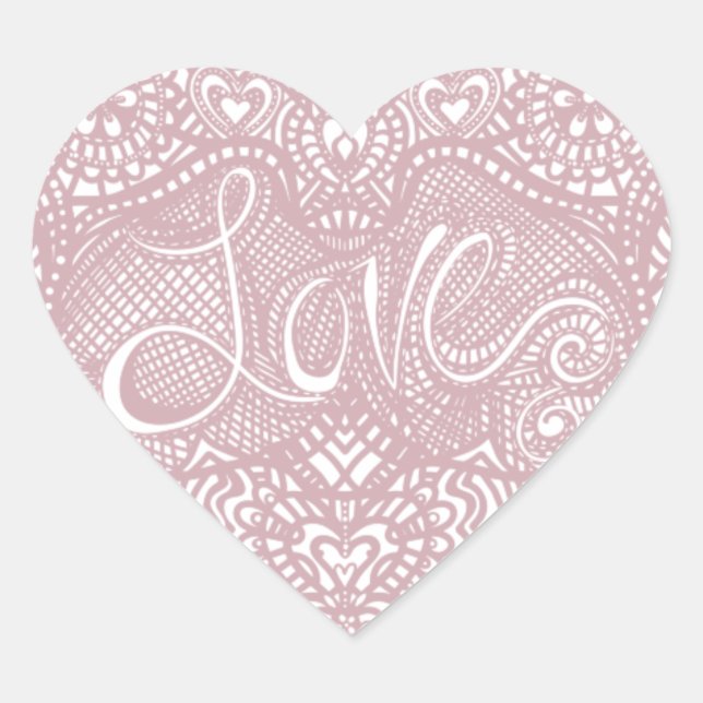 Sticker Cœur Coeur d'amour (Devant)