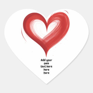 Sticker Cœur Cœur dans cœur, personnalisez avec votre propre te