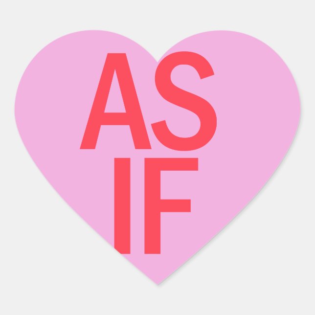 Sticker Cœur Coeur de bonbons - COMME SI (Devant)