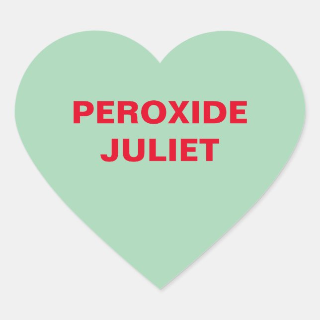 Sticker Cœur Coeur de bonbons vert (Devant)