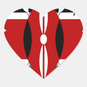 Sticker Cœur Coeurs du Kenya