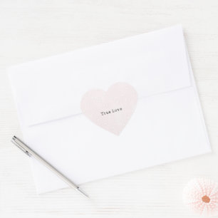 Sticker Cœur Cœurs roses blancs romantiques pour la Saint-Valen
