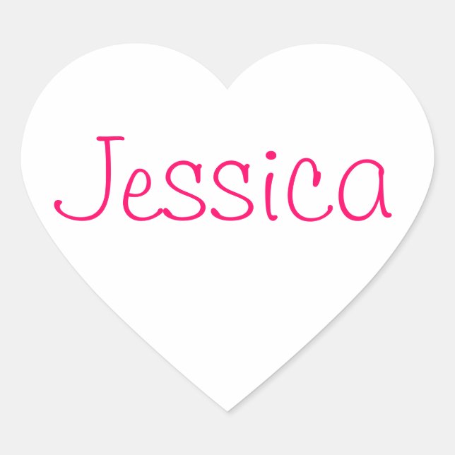 Sticker Cœur Collection de noms (Devant)