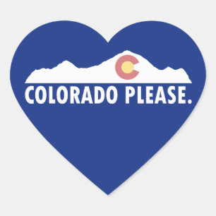 Sticker Cœur Colorado please